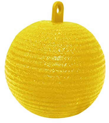 Trappola per mosche della frutta CRGANGZY da 8cm, Palla adesiva cattura insetti, Potente trappola per mosche della frutta sia indoor che outdoor, Giallo brillante