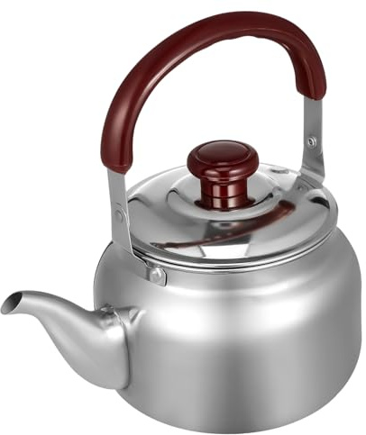 Bollitore Fischiante in Acciaio Inox 1000ml per Tè Domestico | Capacità 1000ml, Finitura Argento, Resistenza al Calore, per Piano a Induzione e Fornello a Gas