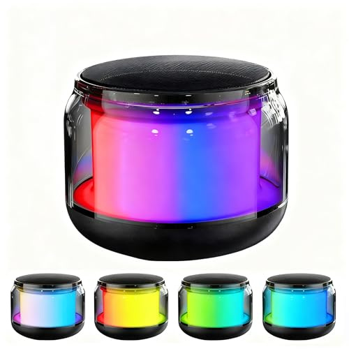 Cassa Bluetooth Portatil,Altoparlante Bluetooth Wireless Speaker con Luce RGB,IPX7 Speaker Bluetooth 5.2 Accoppiamento TWS,24H di Autonomia Supporto Micro-Con, AUX,TF,per Feste Campeggio Escursionismo