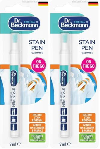 Dr. Beckmann Stain Pen express | Instant stain removal | On the go | 9ml (Pack of 2)