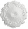 DECOSA Rosette Eleonora, weiß, 1 Stück à Ø 41 cm - Stuckrosette aus Styropor - individualisierbare Deckenrosette