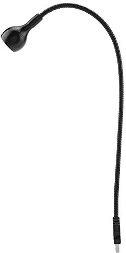 Bewinner USB LED Light Lamp pour clavier d'ordinateur PC portable 1W Long flexible cou lampe de table USB lampe portable USB LED lampes, bon pour l'étude de nuit(noir2)
