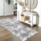 JURLEA Flurläufer Rutschfester Teppichläufer für Flure Küche & Wohnzimmer waschbar leicht Langer Läufer (Creme/Grau, 80 x 250 cm)