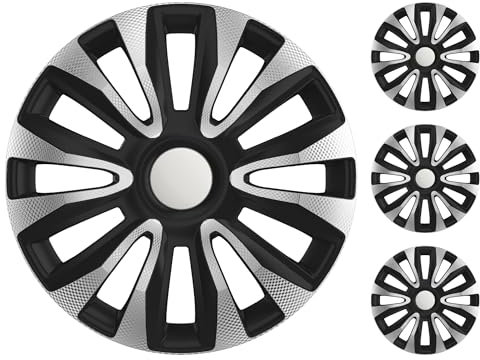 M MOTOS Set di 4 Copricerchi 14 pollici - Eliminate i graffi con questi copriruota flessibili e leggeri da 14 pollici. Facili da installare, non richiedono attrezzi e proteggono dallo sbiadimento!