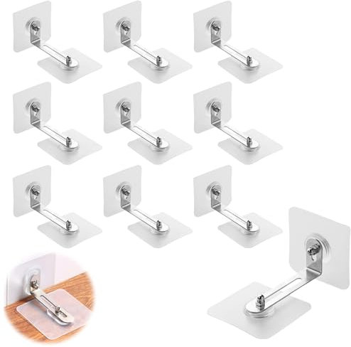 Möbel-Wandanker zur Babysicherung,Kippsicherung Möbel für Kleinkinder,Einfache Installation Ohne Bohren für Baby-Proofing & Haustierschutz(10 Stück)