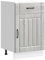 vidaXL Lucca Grey Sonoma Kitchen Base Unit - Engineered Wood Cupboard with Adjustable Feet - Modern Storage Solution Without Worktop