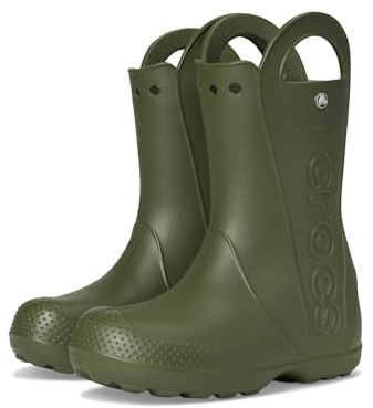 Crocs Handle It Rain Boot K, Stivali Unisex - Bambini e Ragazzi, Army Green, 29/30 EU
