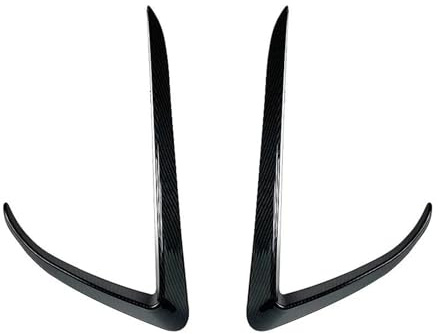 GTGJFJKW Auto Alettoni per Tesla per Model 3 2017 2018 2019 2020 2021 2022 Spoiler Paraurti Anteriore Splitter Presa d'Aria Fendinebbia Griglia Trim(Carbon Look)