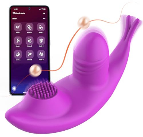 Vibrador Control Remoto App Sex Toy Vibradorador Clítoris Control Eemoto Bragas Vibrador Mando Distancia Huevo Vibración Con Mando Mariposas Portátil Bala Vibradora Juguete Sexualmujer Sexshop