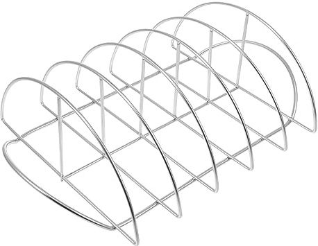 VICASKY 1stück Rib Rack Grillregal Antihaft BBQ Rippchenhalter Für Zuhause Für Grillpartys Und Sichere Fleischtransportierung