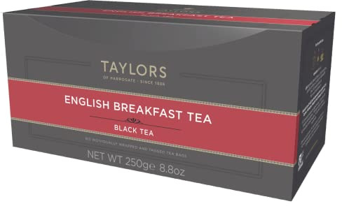 Taylors of Harrogate English Breakfast Tea, 100 Tea Bags (Pack of 1, Total 100 Teabags)