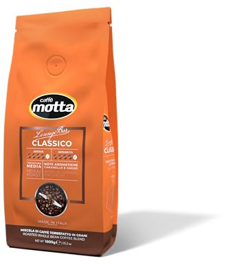CAFFE' MOTTA Café en grains 6 kg, café en grains Lounge Bar Espresso Classic Arabica Blend et Robusta Fabriqué en Italie (Espresso Classique, 6 kg)
