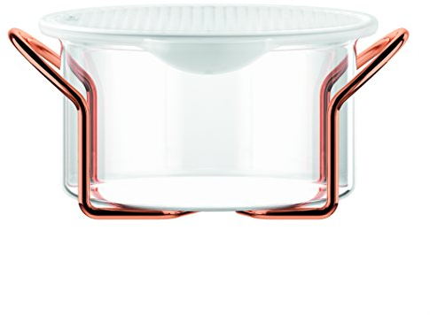 Bodum, Hot Pot Set, Glasschale mit Silikondeckel, 1.0 l