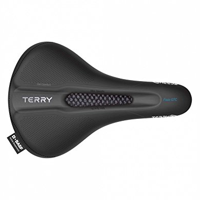 Terry Fisio GTC Gel Max Men Sattel mit Light FeC Stahl-Gestell und DuraLux Microfiber Obermaterial in der Farbe Schwarz, Sitzbreite: 12cm - 15cm, 423 001 59