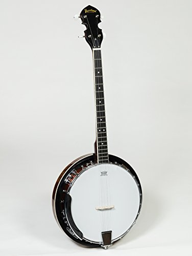 Heartland - Soporte para banjo de 4 cuerdas (24 cuerdas, con parte trasera sólida, con bolsa acolchada suave)