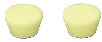 Proxxon 29077 Profi Polierschwamm mittel 2 Stück, Klett Ø30mm gelb