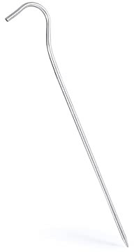 ZZDH Heringe Erdnägel Zeltheringe Titan-Legierung Zelt-PEGs Camping Wandern Klettern ultraleichte Zelt-Nagelpfähle (Color : 8pcs)