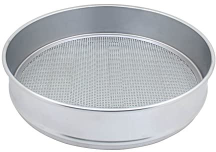 OemClima Tamizador Compost colador Jardin tamiz Semillas jardineria cernidor Arena para Suelo Tierra Piedras Redondo (1.18mm Longitud Lateral)