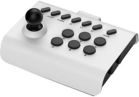 Arcade Juego Stick Joystick Controlador Para Switch PS4/PS3 Ultimate Pandora Box/PC/XBOX/Android/IOS Mobile Phone (Blanco/Negro)