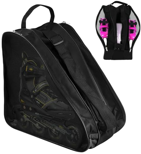 SLTAXAR Rollschuh Tasche Inliner Tasche Kinder Skatertasche Schlittschuhe Tasche für Inliner Ice Skate Bag Skischuhtasche Verstellbar Trageriemen Schlittschuhtasche Rollschuhtasche für Herren Damen