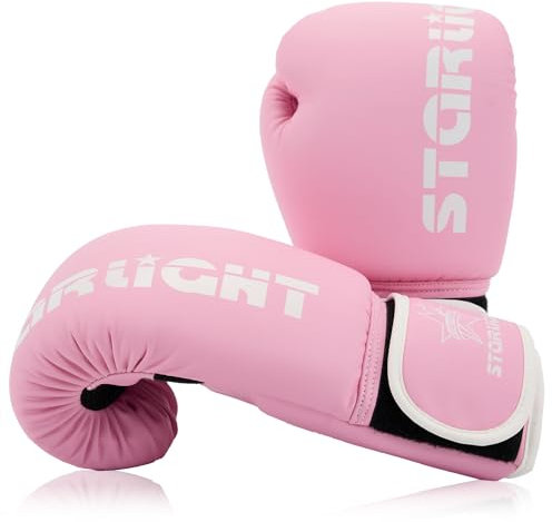 Boxing Gloves for Women, Sparring Training Punching MMA Kickboxing Boxing Gloves, Heavy Bag Workout Gloves for Boxing, Kickboxing, Muay Thai, MMA (Pink, 10oz)