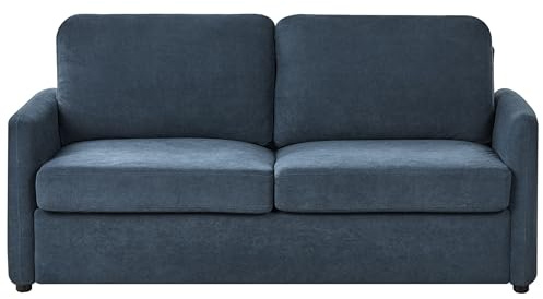 Modern Stoppad Bäddsoffa Polyester Sovplats Sovsoffa Vardagsrum Blå Bennas
