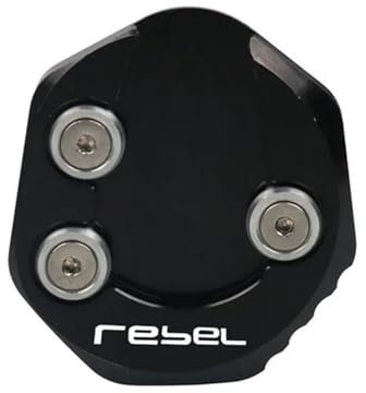 VQLDPX Motorrad-Seitenständer-Auflage Für CMX 500 300 CMX300 CMX500 2017-2021, Vergrößerte Fußplatte Motorradständer Platte Verbreiterung(Schwarz)