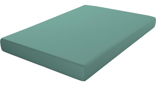 ECOMMERC3 | Sábana Bajera Extrasuave y Confortable Cama 105 - Sábana Bajera Color Aguamarina Fabricada 100% en España, Ajustable, Fácil de Lavar y Resistente
