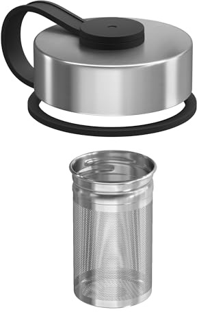 BeMaxx Replacement Caps Accessories for Wide Mouth Active Flask Drinking Bottles of Any Size (950 ml, 680 ml, 530 ml, 410 ml) | Cap for Stainless Steel Bottle Colours with Tea Infuser, Wide Mouth