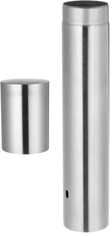 QAUUCP Transportrolle Zeichenrolle Blueprint Document Tube for Certificate Holder Diploma Metal Silver Stainless Steel zur Aufbewahrung von Plänen