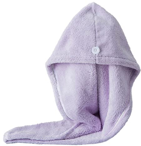 Healeved Saugfähige Trockenhaube aus Mikrofaser Schnelltrocknende Haarkappe für Nasses Haar Haar Trockenhaube Farbton für Zuhause oder Reisen