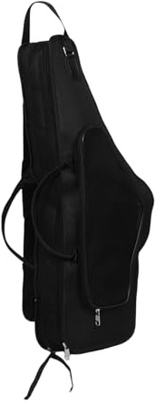 Altsaxophon Schwarz Wasserabweisend Stoßfest Rucksack Tasche für Musiker | Oxford Gewebe mit Schwamm, Schlichtes Design und Multifunktionale Form, Passend für Instrument und Zubehör