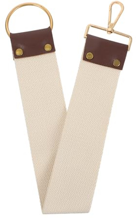 Friseurriemen aus Baumwolle für Rasiermesser und Klingen, Beige
