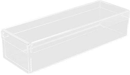 Pitycbo Tiramisu Contenedor Acrílico Rectangular con Tapa Resistente y Diseño Desmontable Caja de Postres Antiadherente para Mousse y Tortas Adecuado para