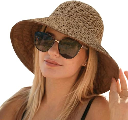 Utensilsto Sommer Strohhut Damen Sonnenhut,UV-Schutz bekommt