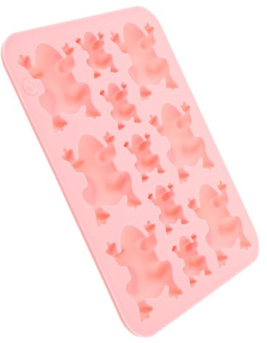 jojofuny Moule en Silicone pour Chocolat de Grenouille, 11 Cavités de Tailles Variées, Souple et Antiadhésif, Couleur Rose, Accessoire Pâtisserie pour Bonbons, Chocolats et Desserts Faits