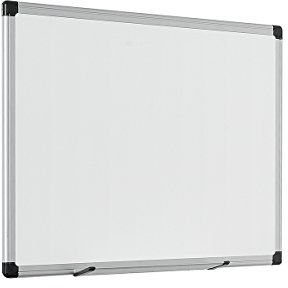 Bi-Office Magnetisches Whiteboard Maya - 60 x 45 cm - Emaillierte Premiumoberfläche, Trocken Abwischbar, Mit Alurahmen Und Stifteablage, Magnettafel, Memoboard