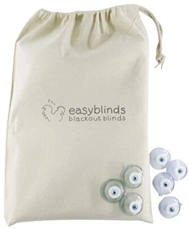 easyblinds Go Anywhere Rideau occultant Portable Blanc 1,5 x 1,3 m