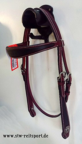 Western Imports Two Tone Headstall Antique, Vollblut (Cob)