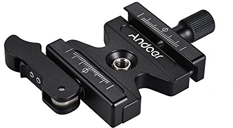 Andoer CL-50LS Morsetto a Sgancio Rapido per Arca Swiss Treppiede Testa a Sfera