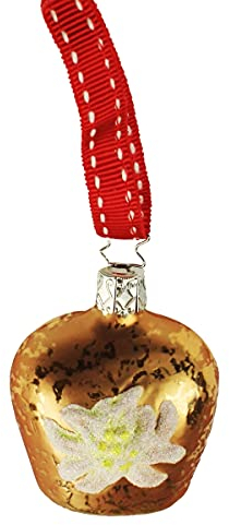 Inge-glas Weihnachts-Anhänger Edelweißglocke | IG-1-271-15