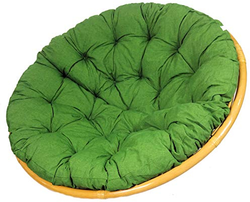 Rattani - Polster, Kissen, Auflage, Ersatzpolster für Rattan Papasansessel, Stoff Uni Living 193 D 120 cm, Made in EU