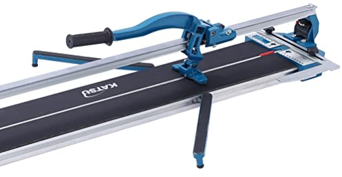 KATSU 800mm Manuelle Fliesenschneider Professioneller mit Einzelschiene und Laserführung, Aluminiumbasis, zum Präzisionsschneiden von Porzellanfliesen Keramik 347753