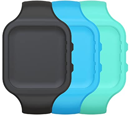 3pcs Watch Strap for Non-Bluetooth Led Fitness Tracker Watch,Digital Pedometer Watch, Strap1(black/blue/green), Modern