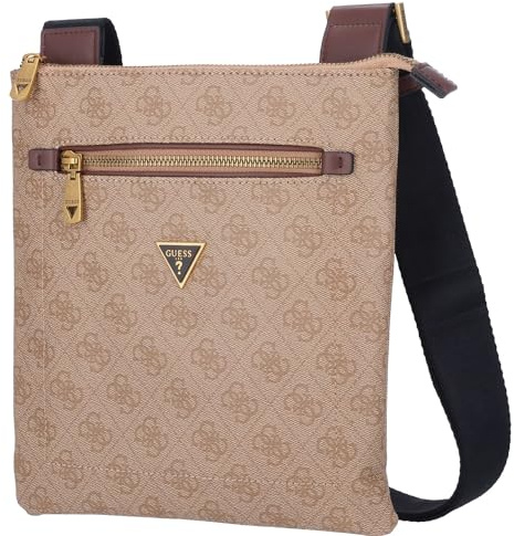GUESS Herren Umhängetasche Vezzola Beige/Brown