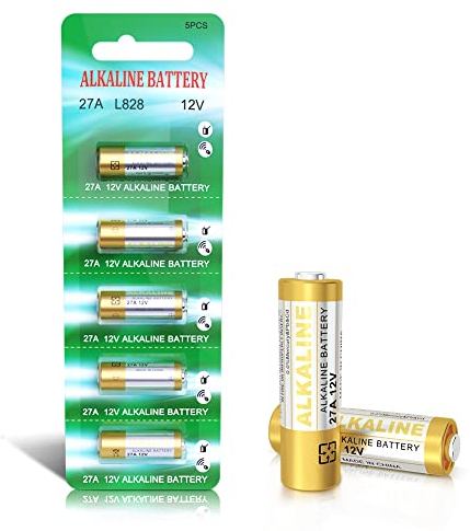 Lot de 5 Piles alcalines 27 A 12 V V27A LR27A MN27 L828 A27 12 V