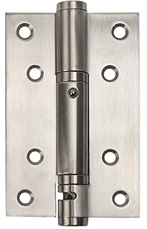Cupboard Hinges Heavy Duty Automatic Self Closing Spring Hinges Stainless Steel Door Hinge For Corridors Boilers Apartments Entrances Stairways (Color : Silver)