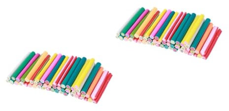 AUTSUPPL 100piezas Pasta De Polimérica Para Decoración De Uñas De Cañas De Frutas Para Manualidades Para Decorar Uñas y Otros Proyectos Creativos