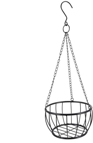 FONDOTIN Hängender Pflanzenkorb Aus Eisen Wanddekoration Für Garten Und Balkon Robuster Blumentopf Mit Einzigartigem Design Leicht Zu Installieren Und Langlebig Für Drinnen Und Draußen