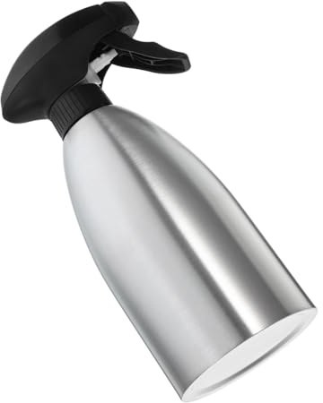 UKCOCO Botella Rociadora de Aceite Spray Fino y Uniforme de Acero Inoxidable Pulverizador de Mano para Jardín Adecuado para Plantas y Uso al Aire Libre